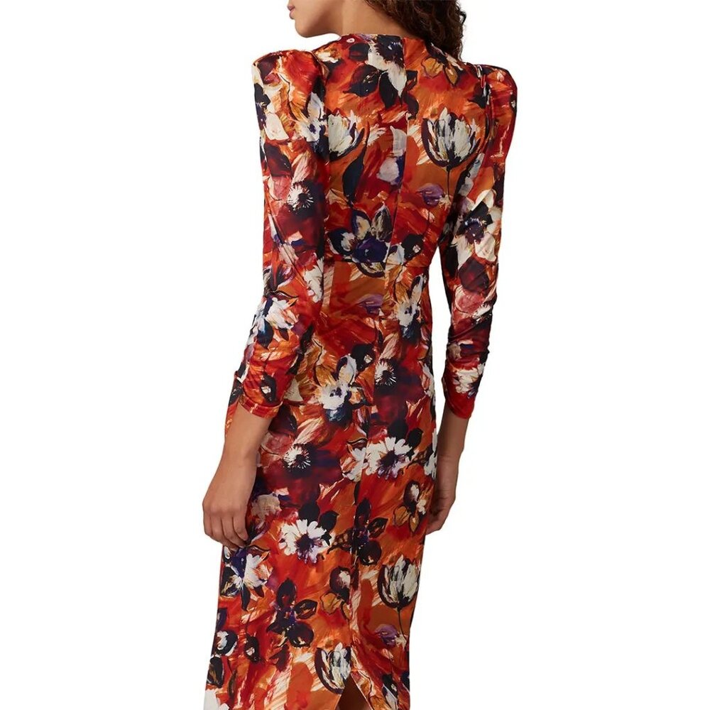 Bianco Painterly Jersey Dress, Ronny Kobo, Size Small